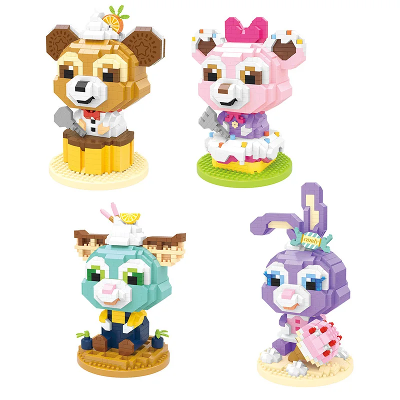 

Конструктор Disney Stellalou Shelliemay Duffy Geratoni, микроблоки, Сборная модель «сделай сам», Обучающие игрушки, подарки для детей