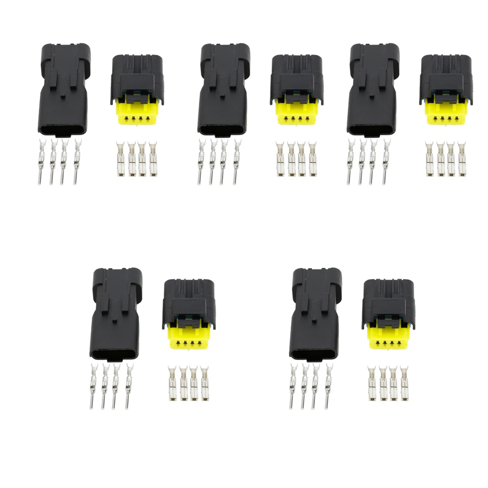 5 комплектов 4 контакта фонарь с внутренним и наружсветильник разъемами |