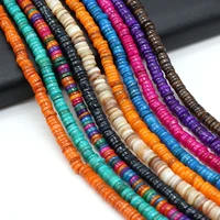 natural freshwater mixed colors beads chip disc disk shell spacer beads for diy women jewelry making bracelet gift size 6mm