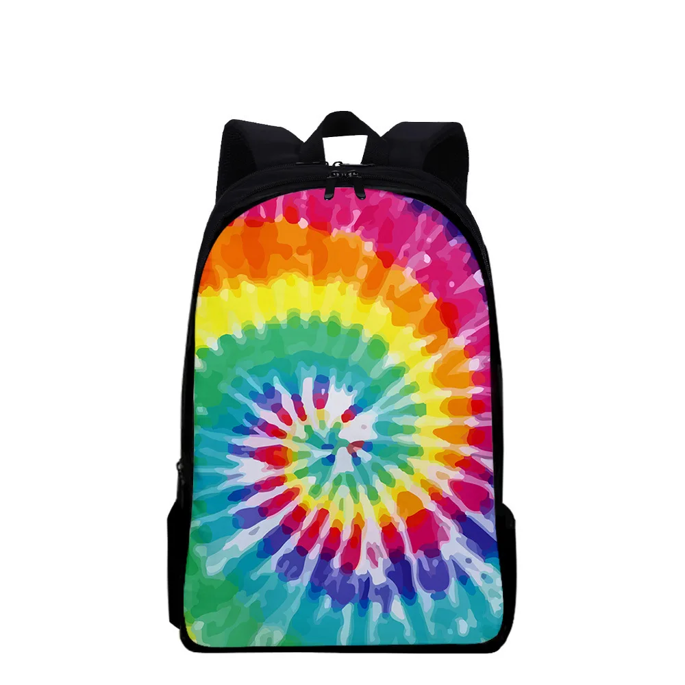 

Classic Trendy Kawaii Tie dye Student School Bags Youthful Notebook Backpacks 3D Printed Oxford Waterproof Boys/Girls Small Bags