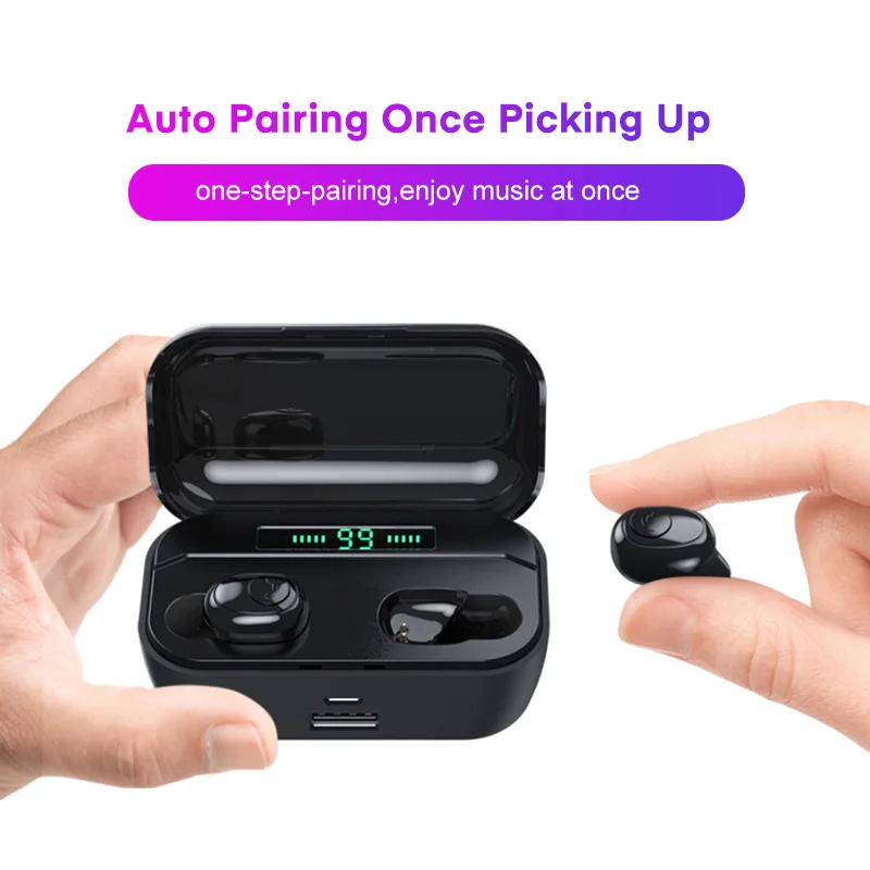 TOPK TWS беспроводные наушники Bluetooth 5 0 HD стерео с шумоподавлением игровая гарнитура