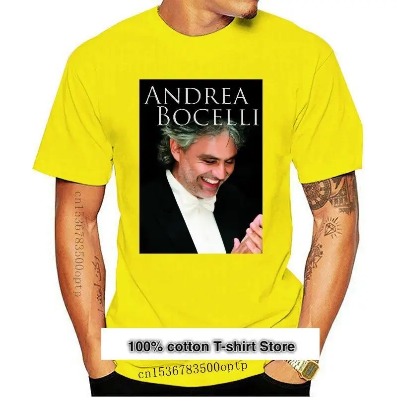 

Camiseta de la gira de conciertos Andrea Bocelli 2021, nueva