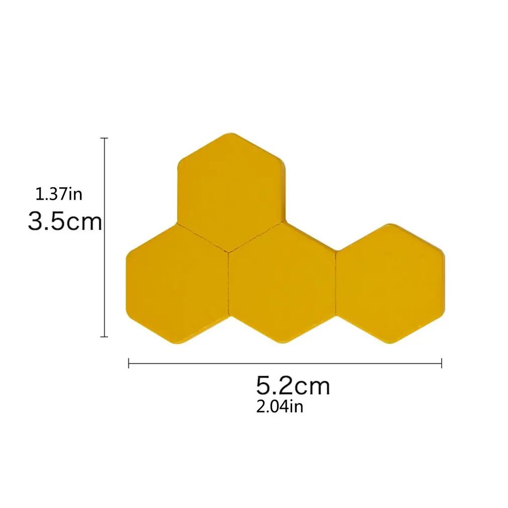 

Wooden Hexagon Puzzle for Kids Adult - Honeycomb Shape Tangram Puzzle Toys Geometry Logic IQ Game STEM Gift for Toddlers