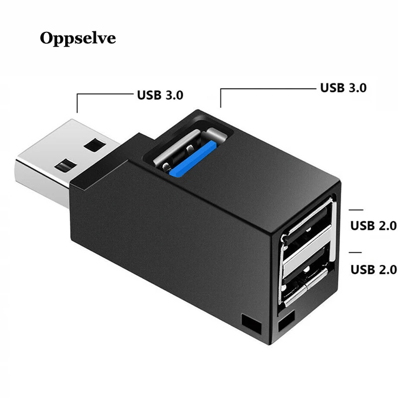 

USB 3.0 HUB Adapter Extender Mini Splitter Box 3 Ports for PC Laptop Macbook Mobile Phone High Speed U Disk Reader for Xiaomi