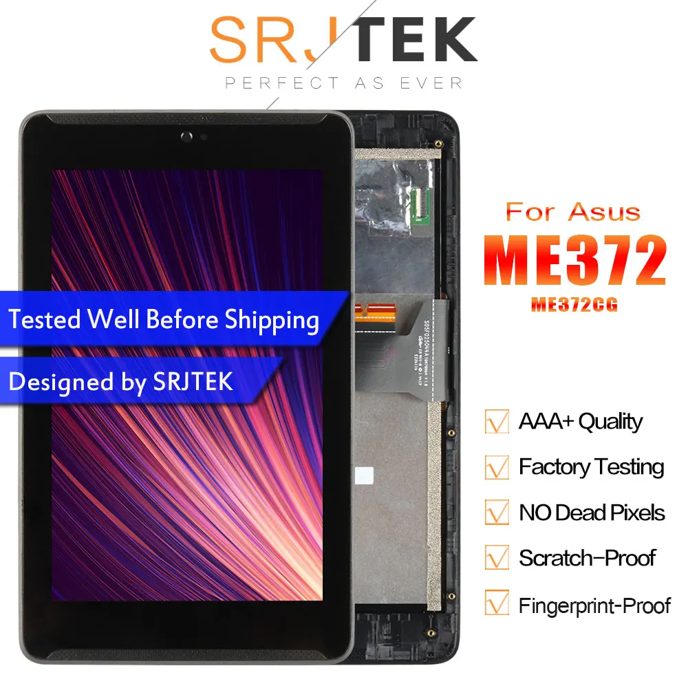 

Original For Asus Fonepad 7 ME372CG ME372 K00E LCD Display Matrix Touch Screen Digitizer Assembly with Frame Tablet PC Repair