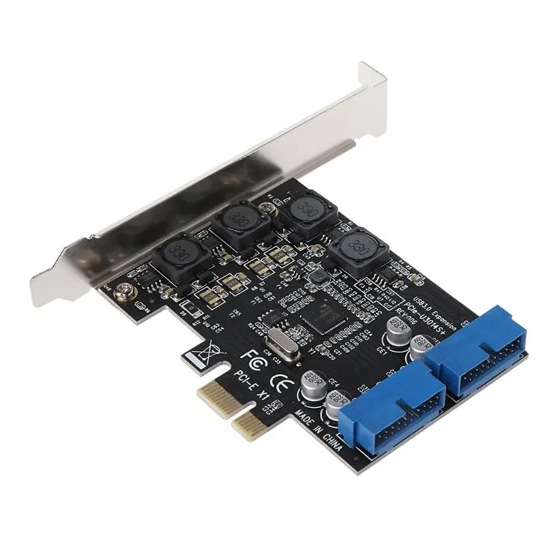 2 Порты и разъёмы 19Pin USB 3,0 карта PCI-e для внутреннего 20Pin Порты мужской PCI eэкспресс-адаптер