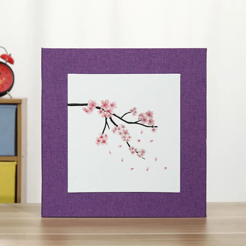 Purple -3 Настроить белье 18 дюймов DIY Фотоальбом подарок для свадьбы дня рождения влюбленных Детские Фотоальбомы Ablum Стикеры для скрапбукинга бумажные ремесла - Цвет: Purple -3