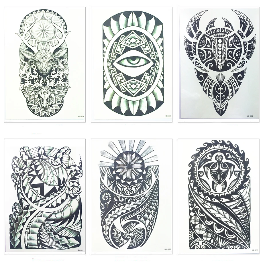 Модные черно-белые глаза крутые и красивые сексуальные водостойкие временные