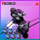 VAORLO 3,5 мм в ухо HIFI наушники прозрачный четырехъядерный двойной динамический динамик проводные наушники спортивные игровые музыкальные наушники гарнитура