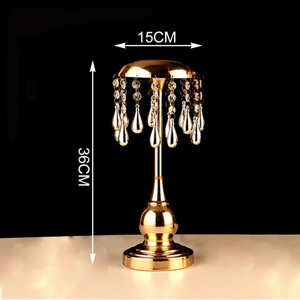 Золотой подсвечник в европейском стиле подсвечники для столовой свадебный стол