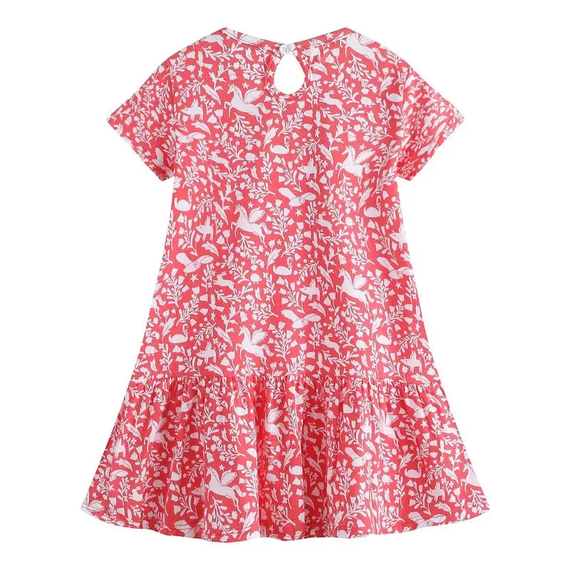 2019 летнее милое Хлопковое платье для маленьких девочек Новое Модное детское