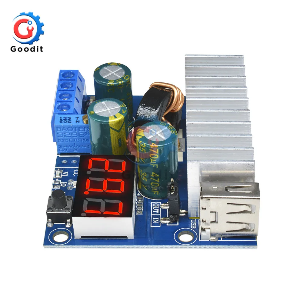 Повышающий Модуль постоянного тока в постоянный ток 3 35 100 Вт 6 А USB источник