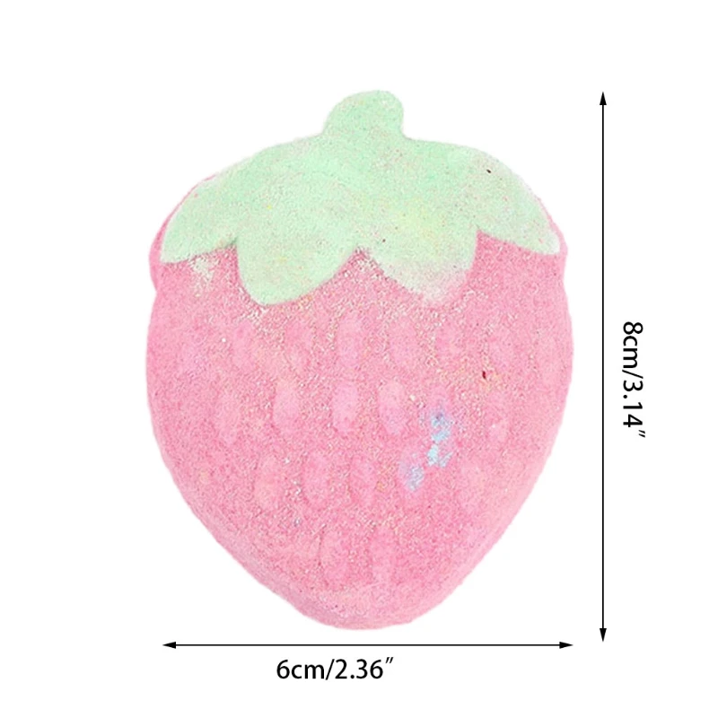 

10Pcs/Set Stawberry Shaped Bath Bomb Home Hotel Bubble SPA Ball Moisturizing Exfoliating Oil Control Relieve Fatigue Body F1FF