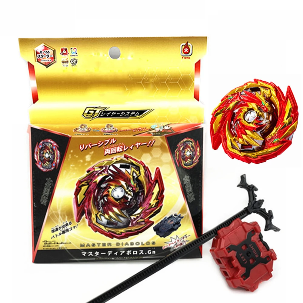 

Beybleyd Burst GT серии B155 с двусторонней линейкой, пусковая установка из сплава, сборный боевой лорд, дракон, гироскоп, игрушки для детей