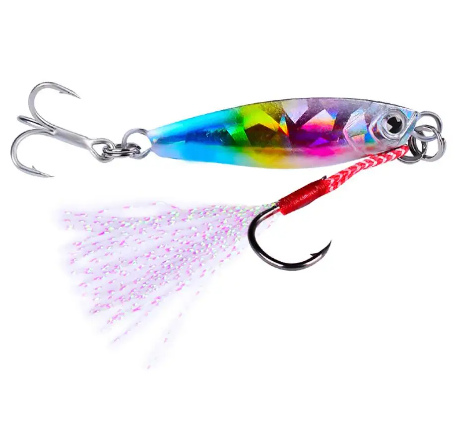 7g10g15g20g30g Saltwater Jigging lead Fishing Lure Laser Body Sinking Bait Isca Artificial Fake Fish Jig Lures LF048 | Спорт и