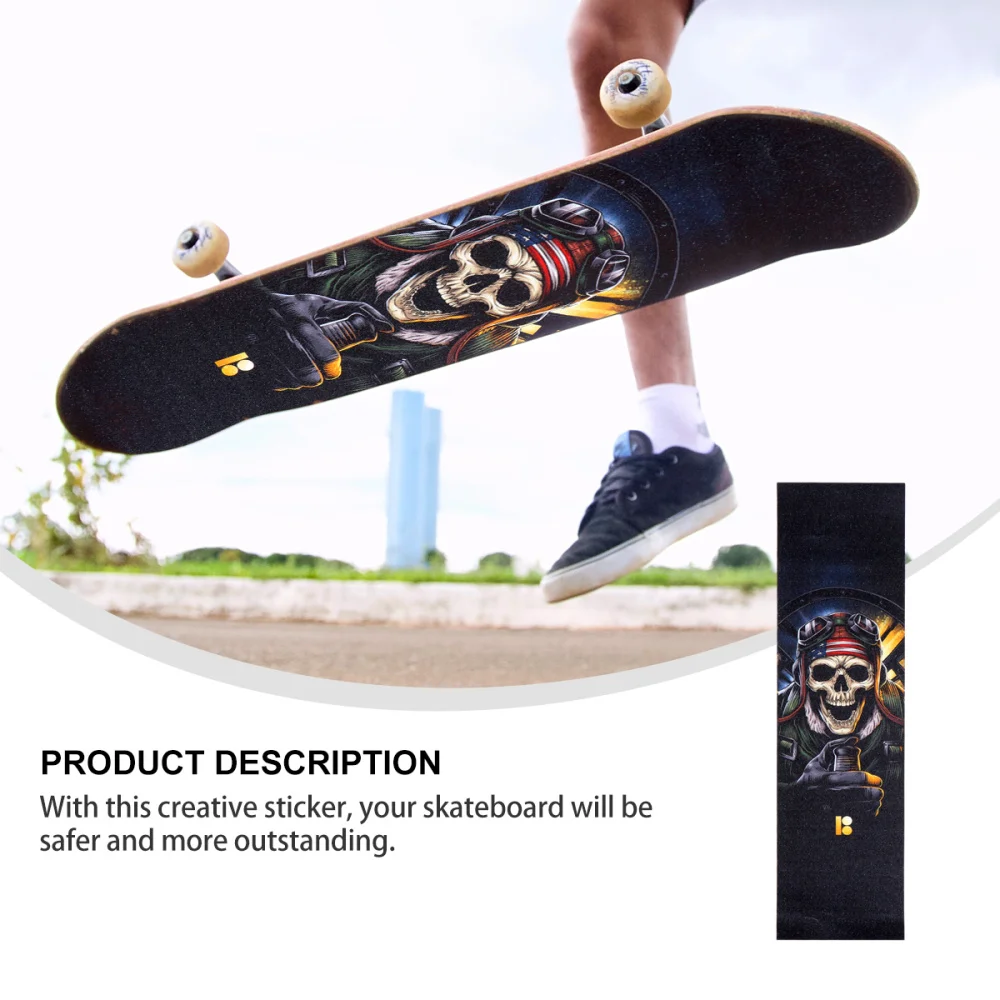 

Skateboard Stickers Skateboard Grip Tape Sheet Scooter Deck Sand Paper