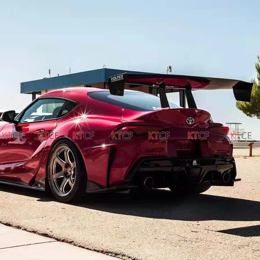 Для Toyota Supra A90 2019-2022 углеродное волокно автомобильная лампа крышка FRP