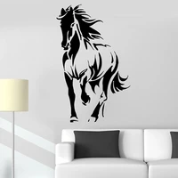 horse silhouette animal wall decal company mane pony mare vinyl wall sticker for bedroom home decoration for living room w370