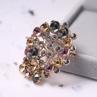 beadsland alloy inlaid rhinestone brooch design fashionable high end clothing accessories pin woman gift mm 509