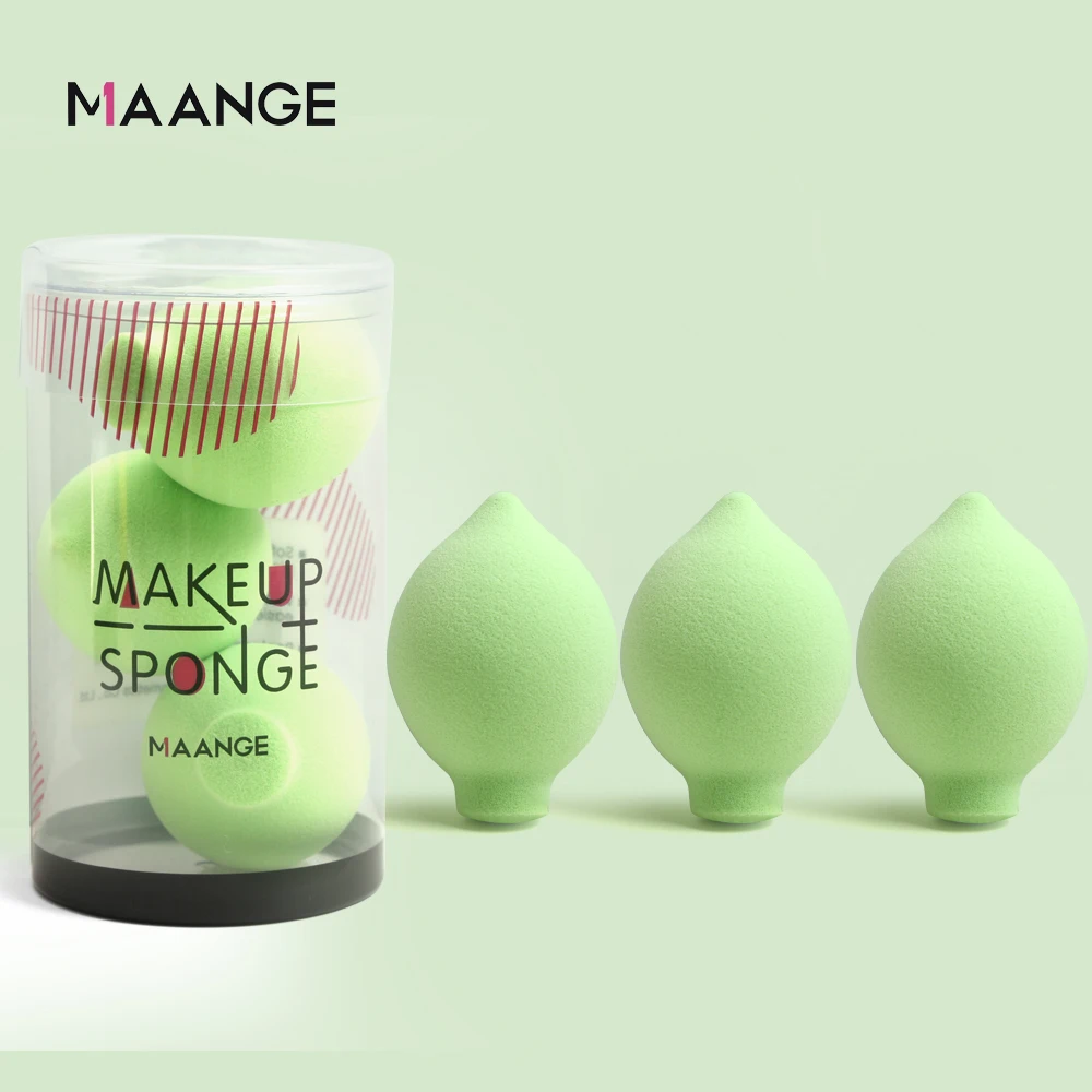 

MAANGE 3Pcs/Box Makeup Sponge Mini Puff Set Dry and Wet Use Cosmetics Make Up Foundation Microfiber Sponge Beauty Powder Puff