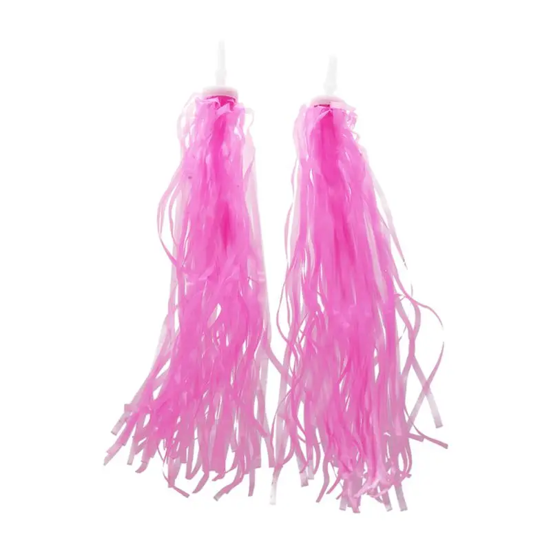 

2x Bicycle Bike Cycling Tricycle Kids Handlebar Streamers Tassels Color:Pink