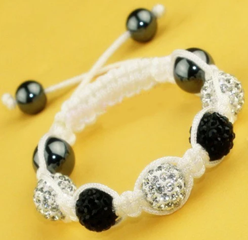 Хорошо! Nvero Микро Проложить CZ Диско Шар Бусины Браслет хороший подарок для детей ювелирные изделия скидка. Кристалл