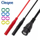 Cleqee P1206 BNC штекер к двойному 4 мм прямой Банановый штекер коаксиальный кабель осциллограф тестовый провод 120 см