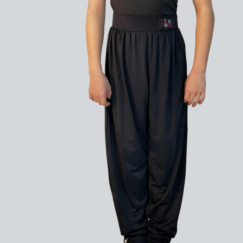 New Children's Latin Dance Clothes Black Pants Kids Practice Wear ChaCha Rumba Jogger Pant Ballroom Competition Trousers |