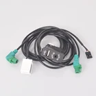 Переключатель USB Aux + адаптер проводного Кабеля для BMW E60 E61 E63 E64 E87 E90 E70 F25 F01 F02 F03 F04 F12 F13