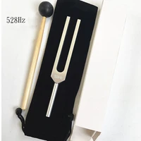 528hz aluminum alloy tuning fork chakra hammer with mallet sound healing therapy for ear care medical neurological instrument