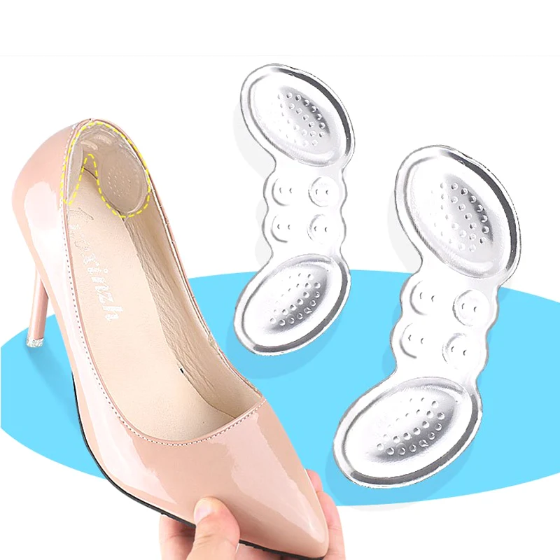 

1 pair Silicone Gel Heel Protector Soft Cushion Protector Foot Feet Care Shoe Insert Pad High Heels Liner Grips Protect