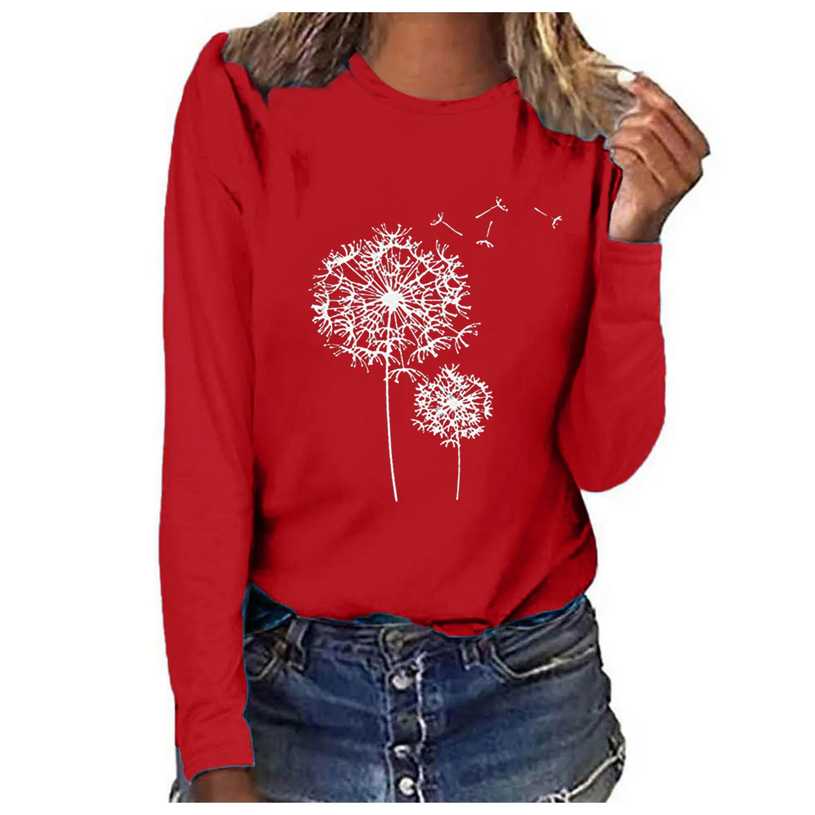 2021 Women's Sweetshirts Print O Neck Shirt Long Sleeve Casual Blouse Pullovers Top Autumn Street Sweatshirt футболка женский