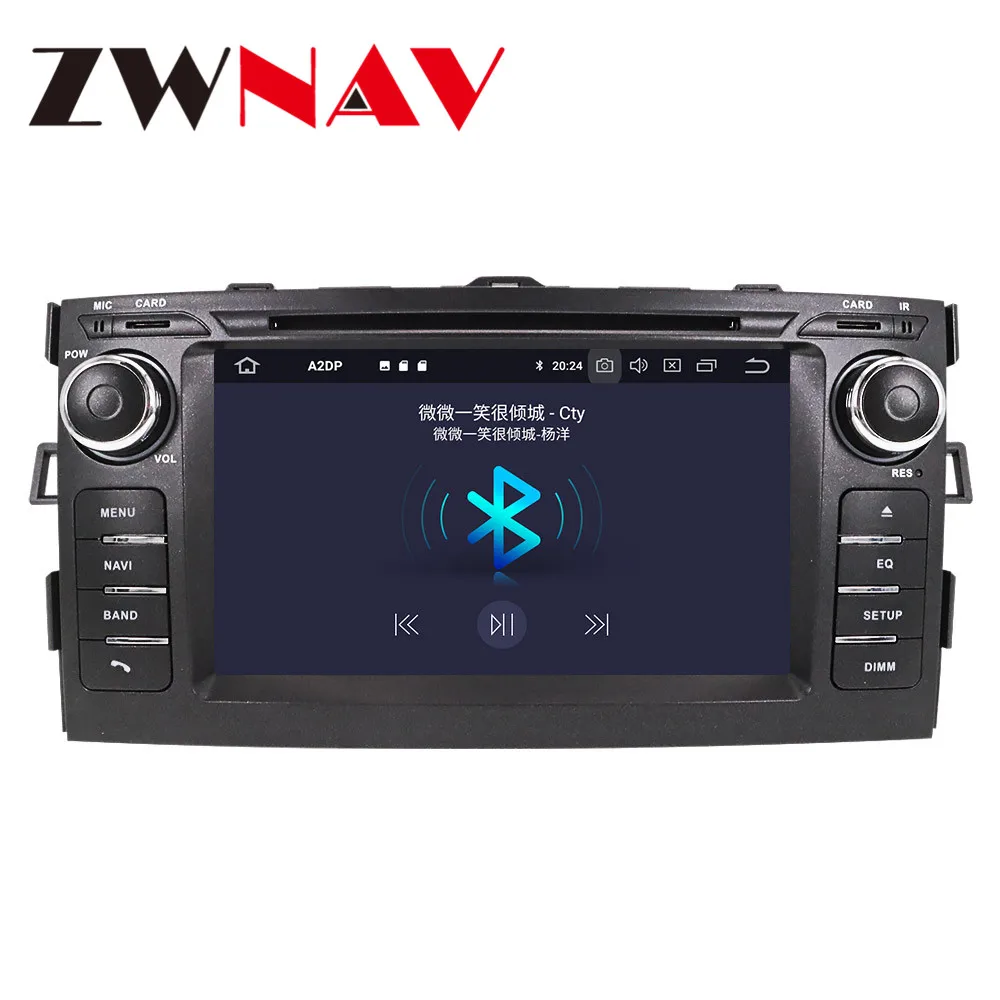 Android 10 PX6 4 + 64G с DSP Carplay IPS экран для Toyota Auris 2006-2012 большой автоматический AC Радио