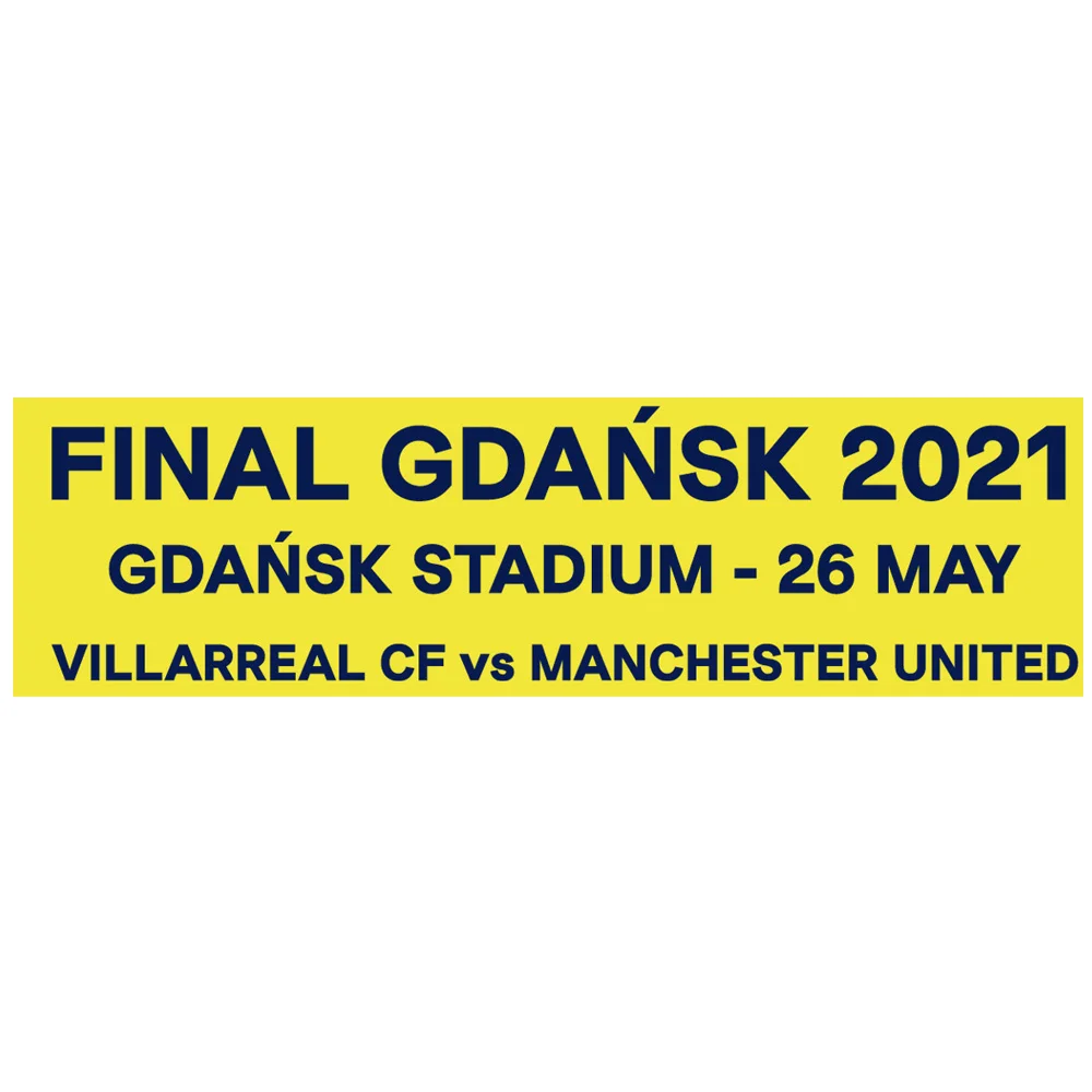 

FINAL GDANSK 2021 Match Details Patch Soccer Badge Heat Transfer Printing