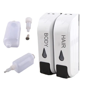 Настенный дозатор жидкого мыла для ванной комнаты, аксессуары для бутылки с мылом