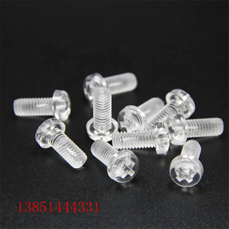 25 шт. M3 M4 акриловый прозрачный пластиковый крестообразный Винт с круглой