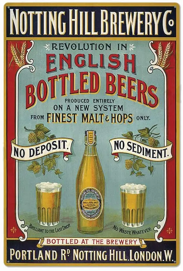 Металлический жестяной знак бутилированные пива паб открытый бар Ретро плакат