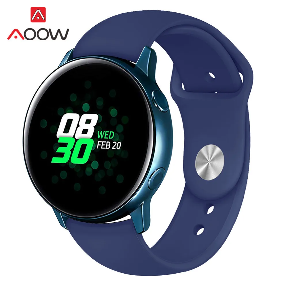 20 мм силиконовый ремешок для часов samsung Galaxy Watch Active 42 мм gear S2 спортивный сменный Браслет ремешок для SM-R500 SM-R810