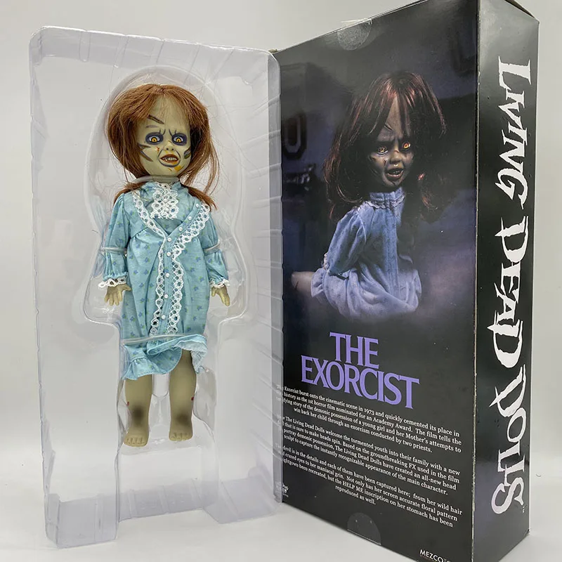 Mezco Living Dead Dolls The Exorcist Terror Film Action Figure Toys Scary Doll Horror Gift Halloween 28cm 11inch