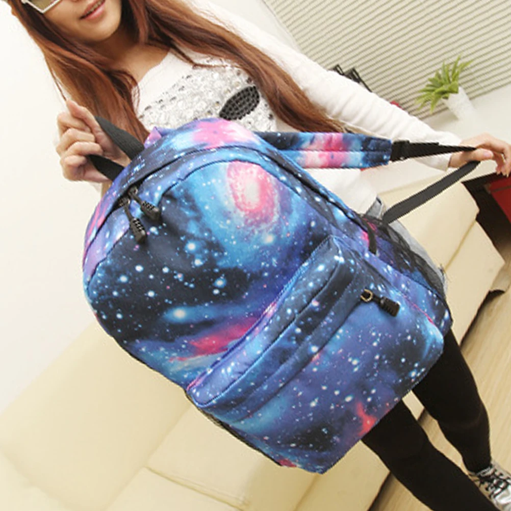 Travel Backpack Space Printing Schoolbag For Teenager Men Women Starry Sky Backpack Girls Kids School Bag