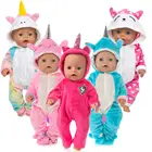 2020 новый костюм подходит для 43 см куклы для новорожденных 17 дюймов Одежда для кукол для новорожденных