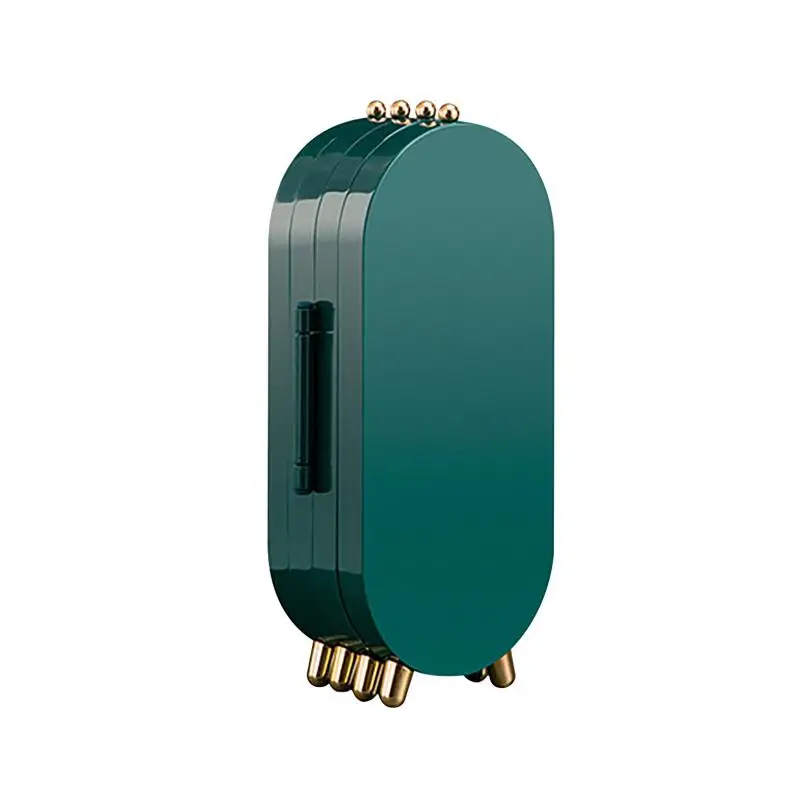 

storage box organizer Jewelry Storage Box Earrings Display Stand Bracelet Necklace Organizer Foldable Portable Plastic Box