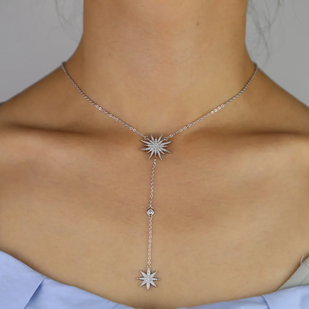 2019 Рождественский подарок starburst Северная звезда подвеска с Y-образным рисунком