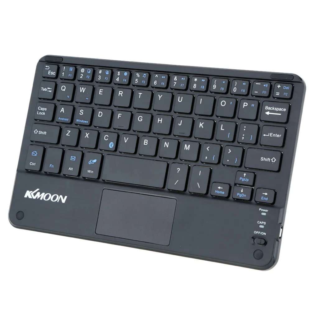 KKmoon 59 клавиш ультратонкая мини Bluetooth клавиатура с сенсорной панелью для Android Windows