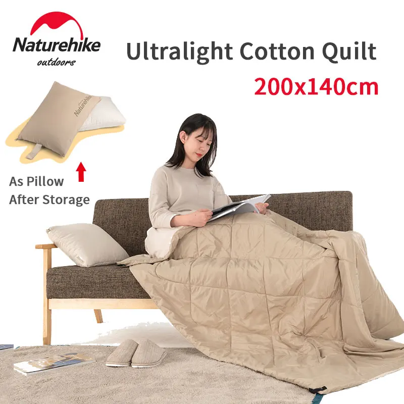 

Naturehike Winter Ultralight Cotton Quilt Portable Travel Blanket Wearable Soft Shawl Warm Keeping Comfortable Sleeping Quilt