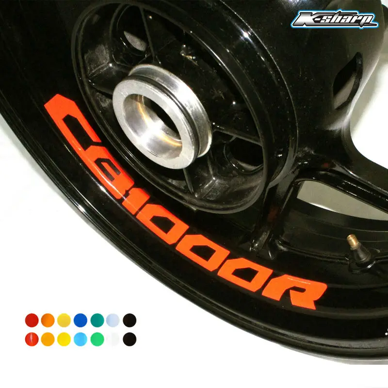 

8 X CUSTOM INNER RIM DECALS WHEEL Reflective STICKERS STRIPES FIT HONDA CB 1000R
