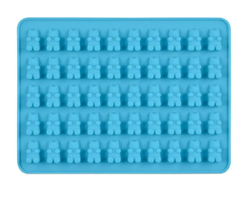 50 полостей силиконовый жевательный Мини Медвежонок шоколадная форма сахарные