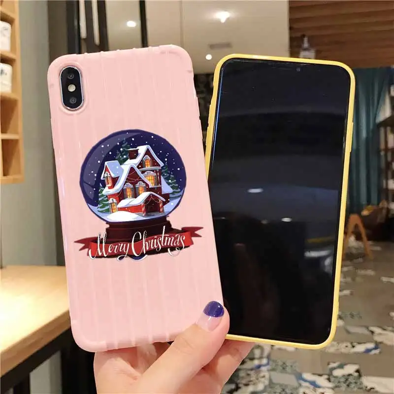 Счастливого Рождества чемодан на колесиках текстура чехол для телефона IPhone 11 Pro