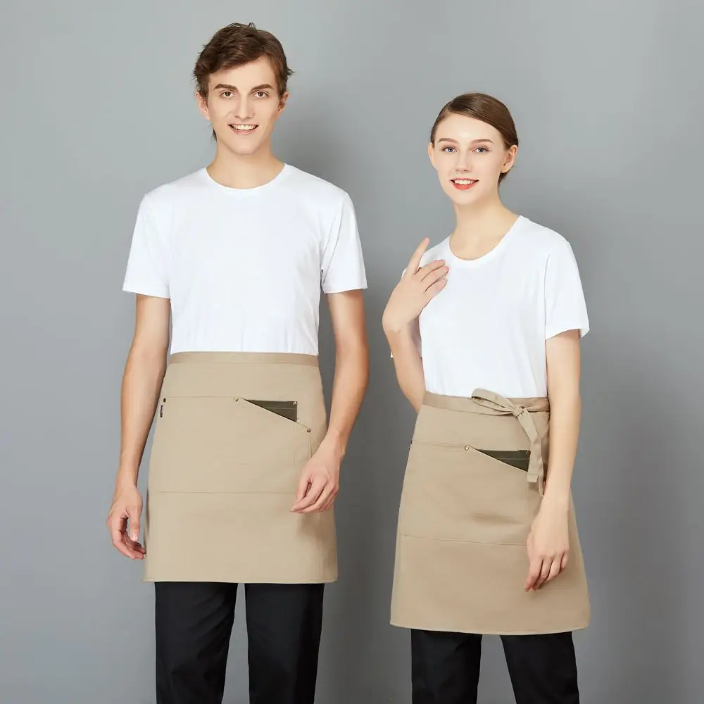 Кухонный Фартук для приготовления пищи фартук на половину талии с большим