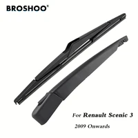 broshoo car rear wiper blades back windscreen wiper arm for renault scenic 3 2009 onwards 310mmwindshield auto styling